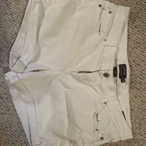 Torrid Off-White Denim Shorts